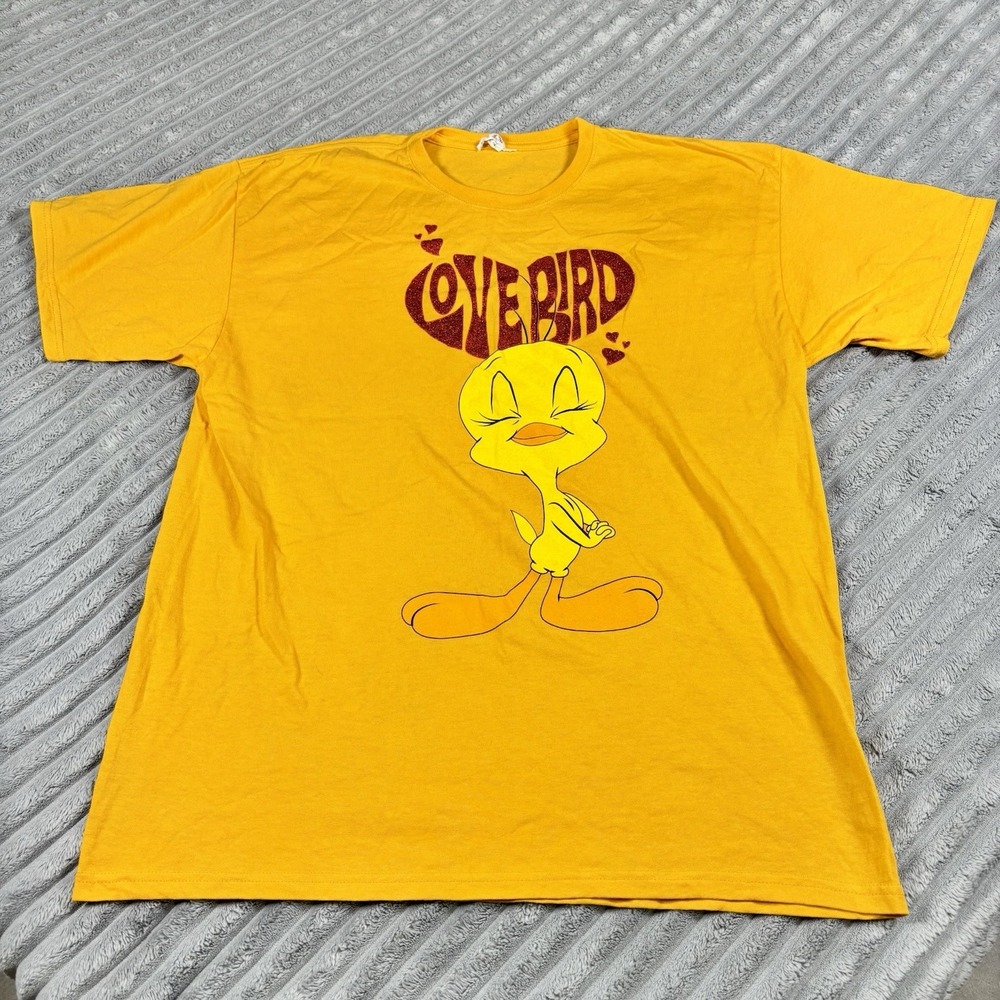 Tweety‎ Bird - "Love Bird" - Yellow Shirt - XL - Anvil